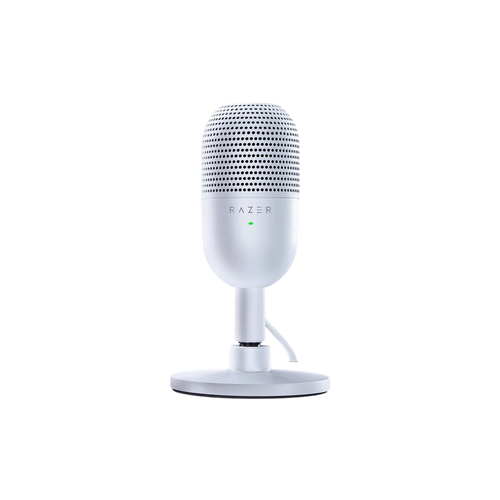 Razer Seiren V3 Mini USB microphone in white, front view