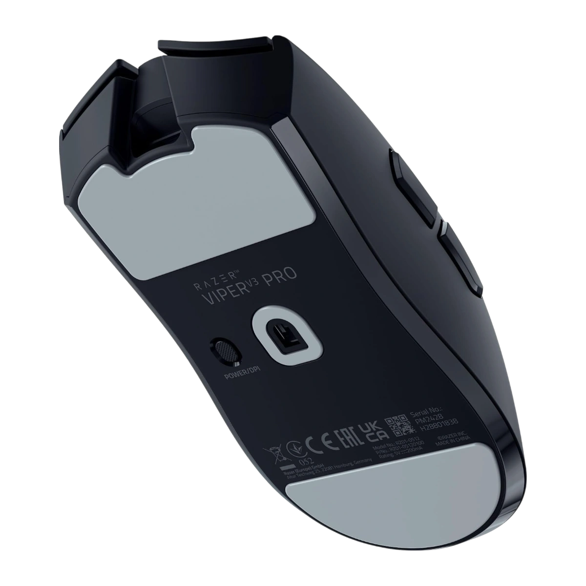 Razer Viper V3 Pro wireless esports mouse, underside