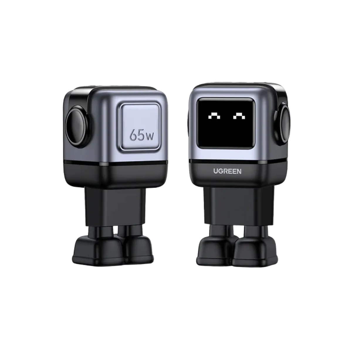 UGreen UNO 65W GaN Charger – 2-Port USB-C & USB-A - Black