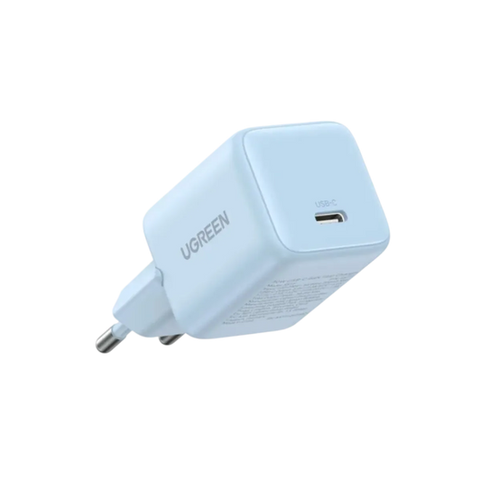 UGreen 30W USB-C GaN Fast Charger - Sky Blue