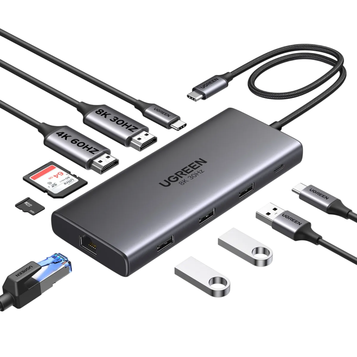 UGreen 15534 Revodok Pro 10-in-1 USB-C Hub