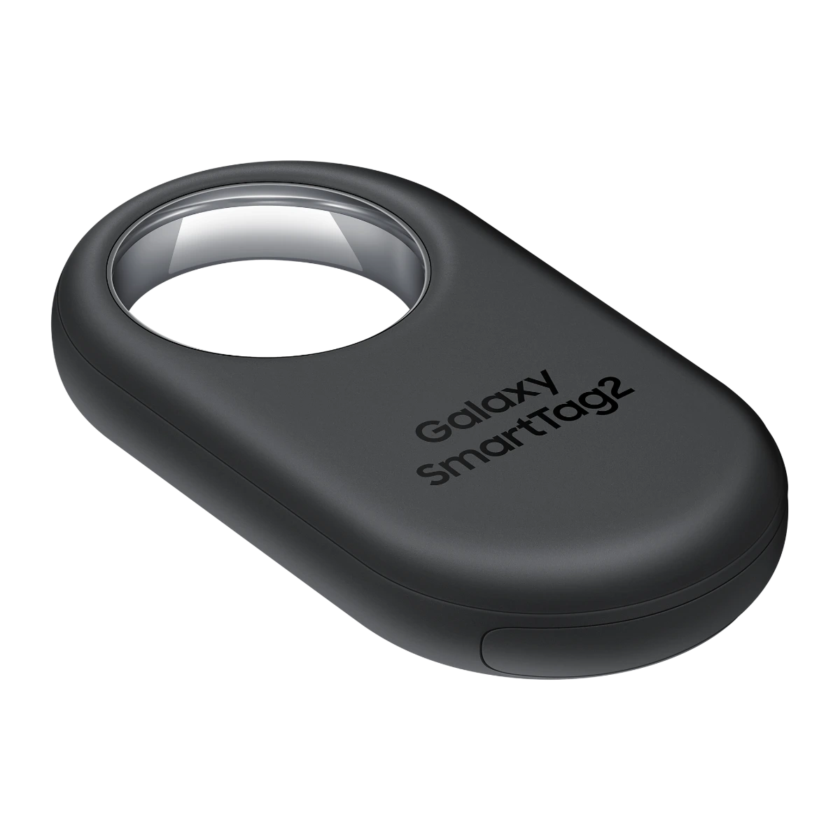 Samsung Galaxy SmartTag2 in Black, angled view