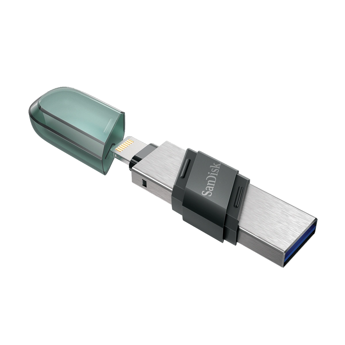 SanDisk iXpand Flash Drive Flip, both connectors