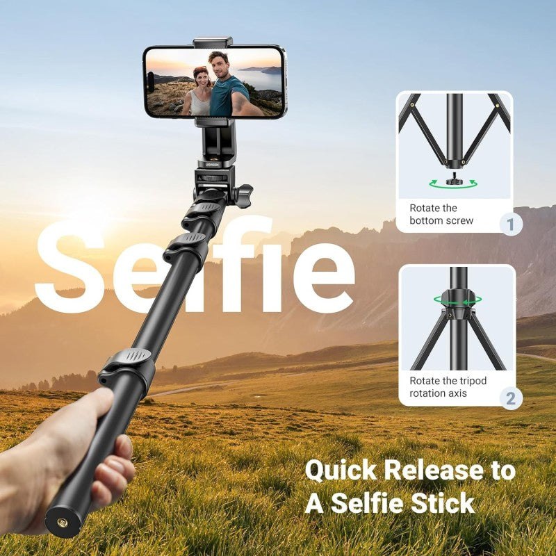UGreen LP680 Selfie Stick with Tripod Stand & Bluetooth Remote