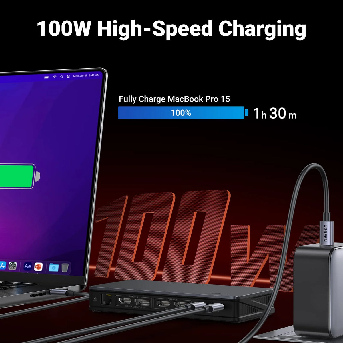 UGreen 90912 Revodok Pro 9-in-1 4K Docking Station