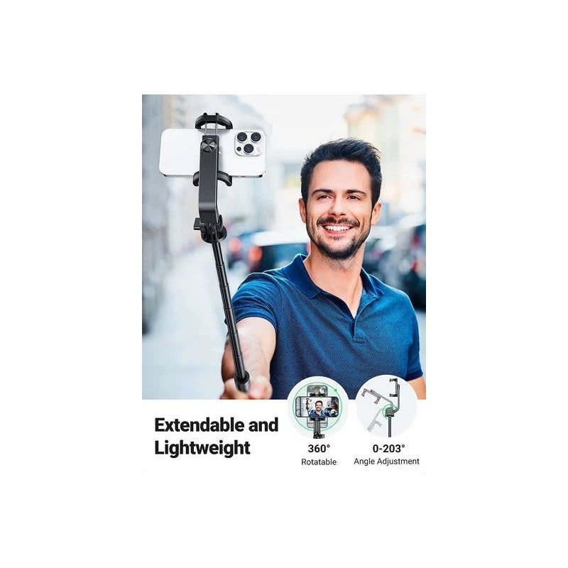 UGreen LP586 Selfie Stick Tripod with Bluetooth Remote - 1.57m