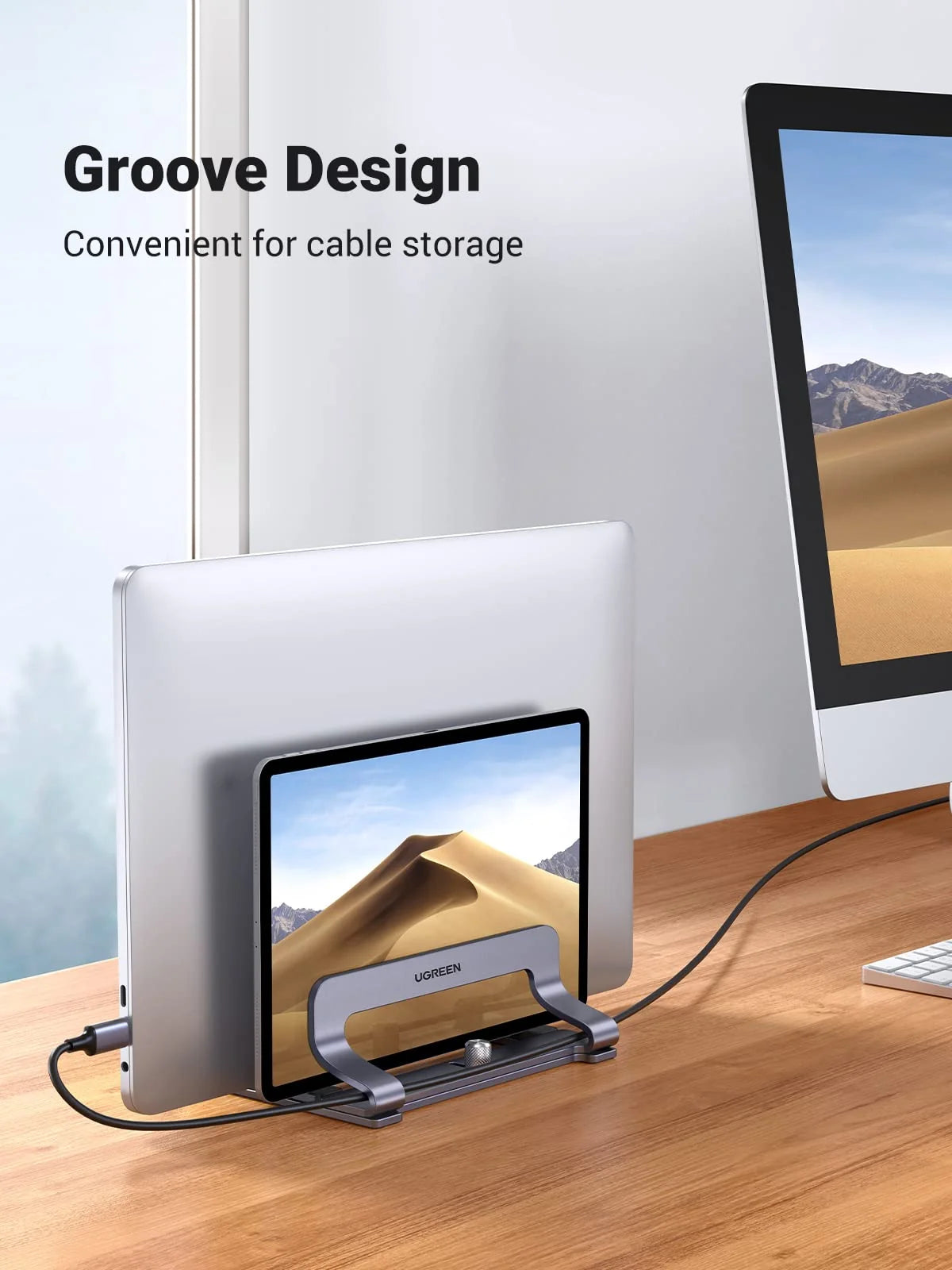 UGreen Adjustable Vertical Laptop Stand