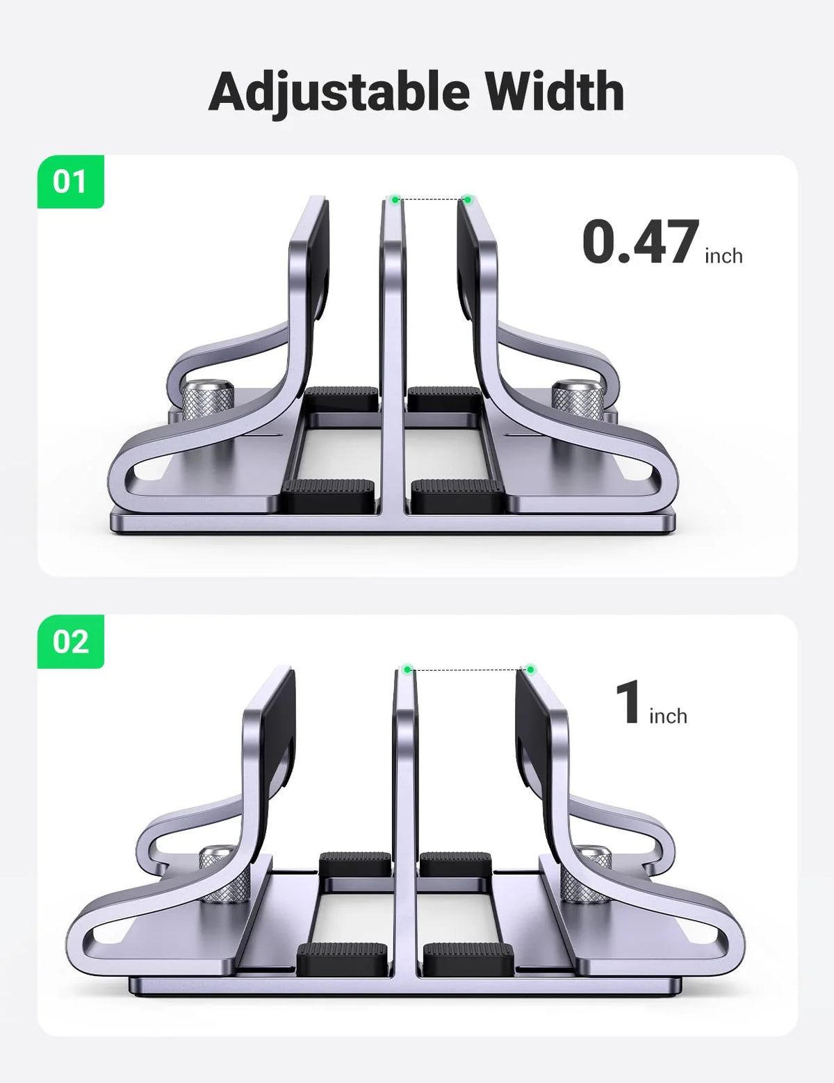 UGreen Adjustable Vertical Laptop Stand