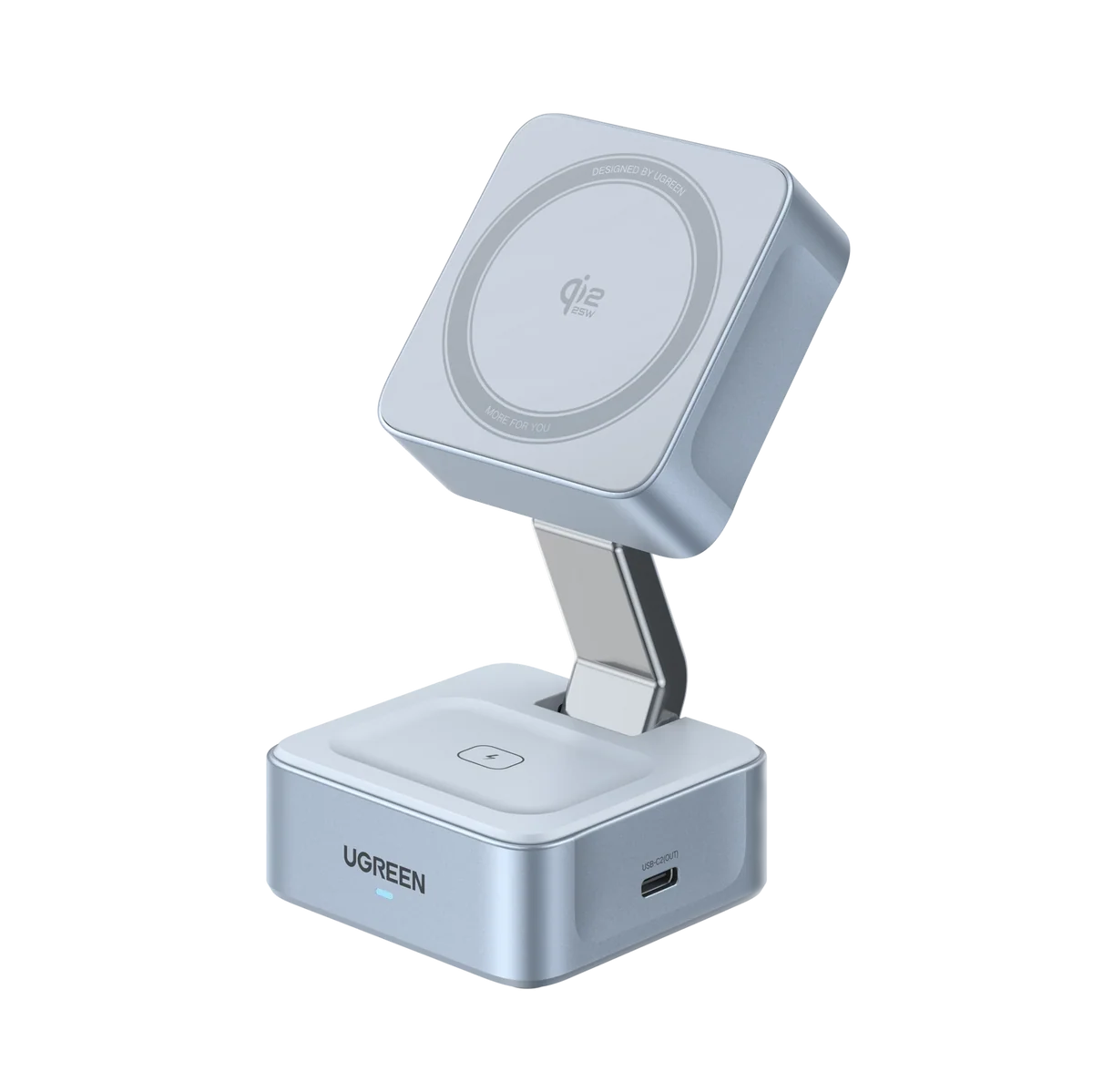 UGreen MagFlow 2-in-1 Magnetic Wireless Charger 25W