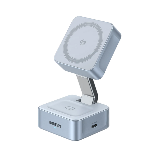 UGreen MagFlow 2-in-1 Magnetic Wireless Charger 25W