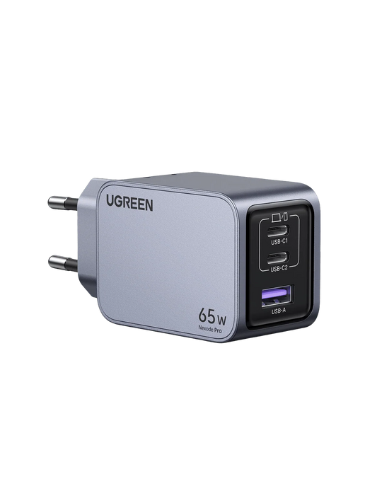 UGreen Nexode 65W GaN Mini Fast Charger, 3-Port