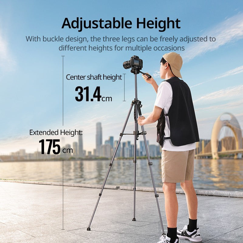 UGreen Professional Tripod for Phone & Camera - 175cm