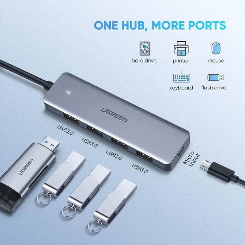 UGREEN USB-C to 4-Port USB 3.0 Hub (70336)